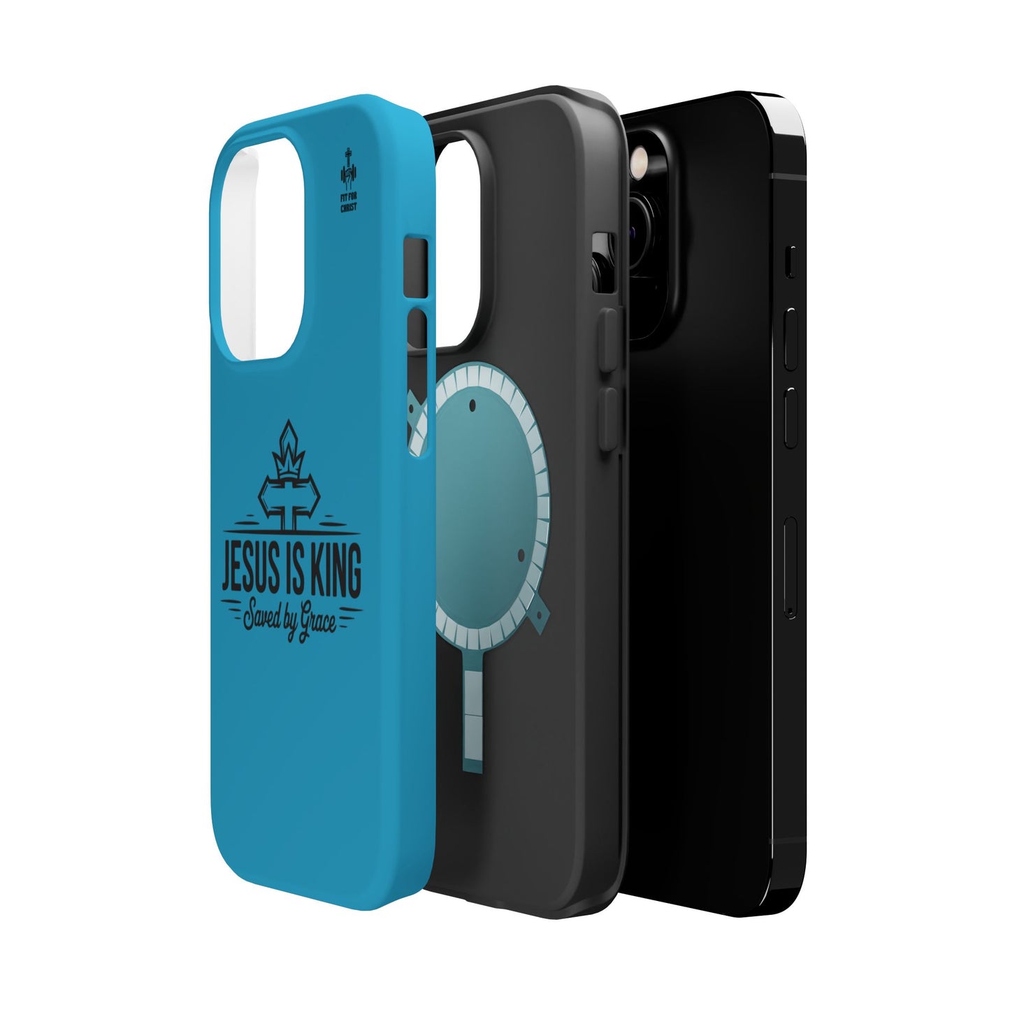 Magnetic Tough Phone Case: Jesus is King, Christian Cell Phone Cover, Gift for Believers, Durable Case for Daily Use, Faith Accessories