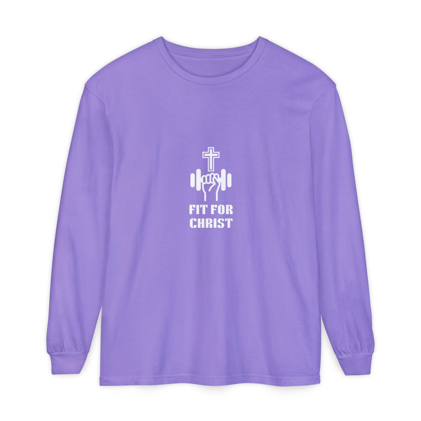 FIT FOR CHRIST Unisex Garment-dyed Long Sleeve T-Shirt