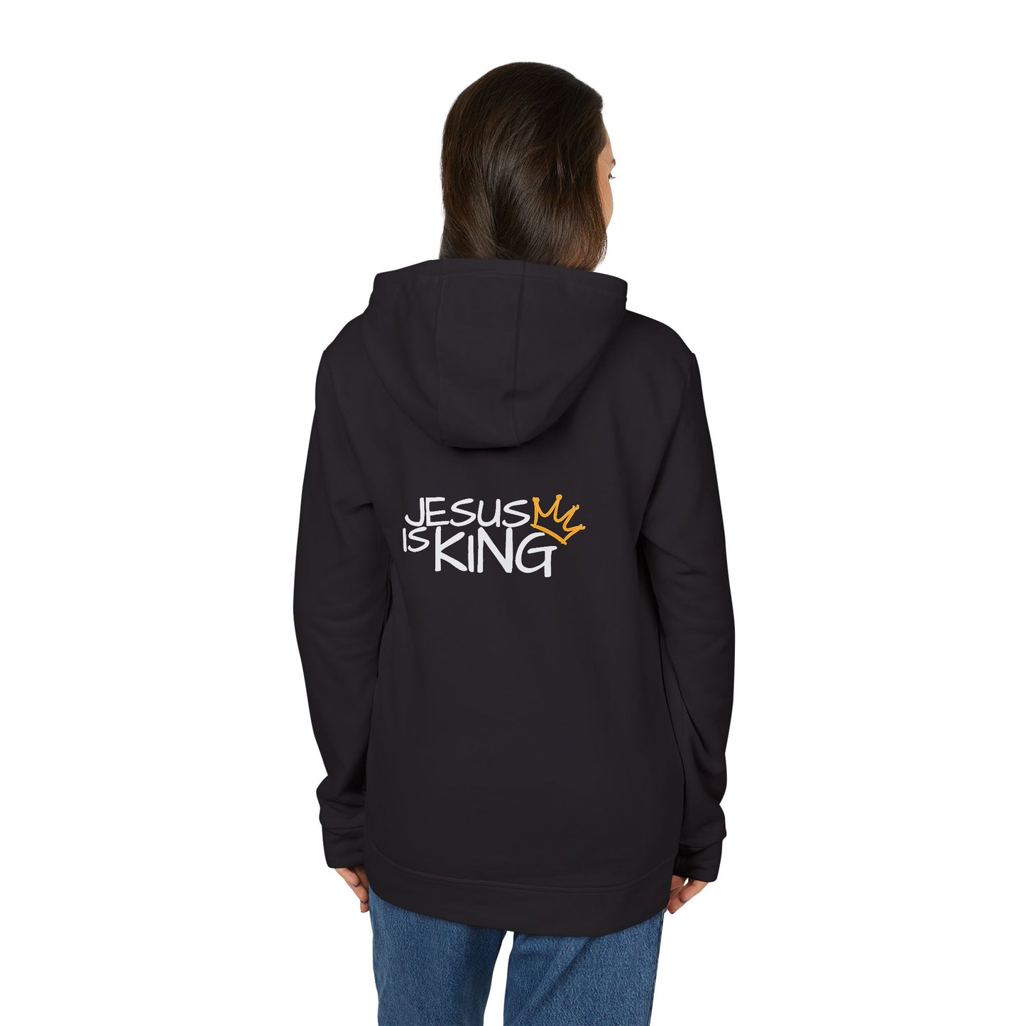 Faith-Inspired Fleece Hoodie, Cozy Comfort Wear, Unisex Casual Hoodie, Religious Apparel, Stylish Gift for Believers