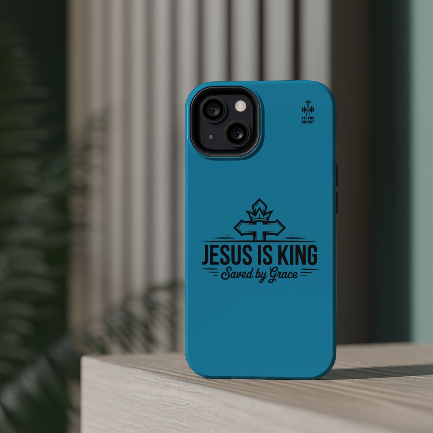 Magnetic Tough Phone Case: Jesus is King, Christian Cell Phone Cover, Gift for Believers, Durable Case for Daily Use, Faith Accessories