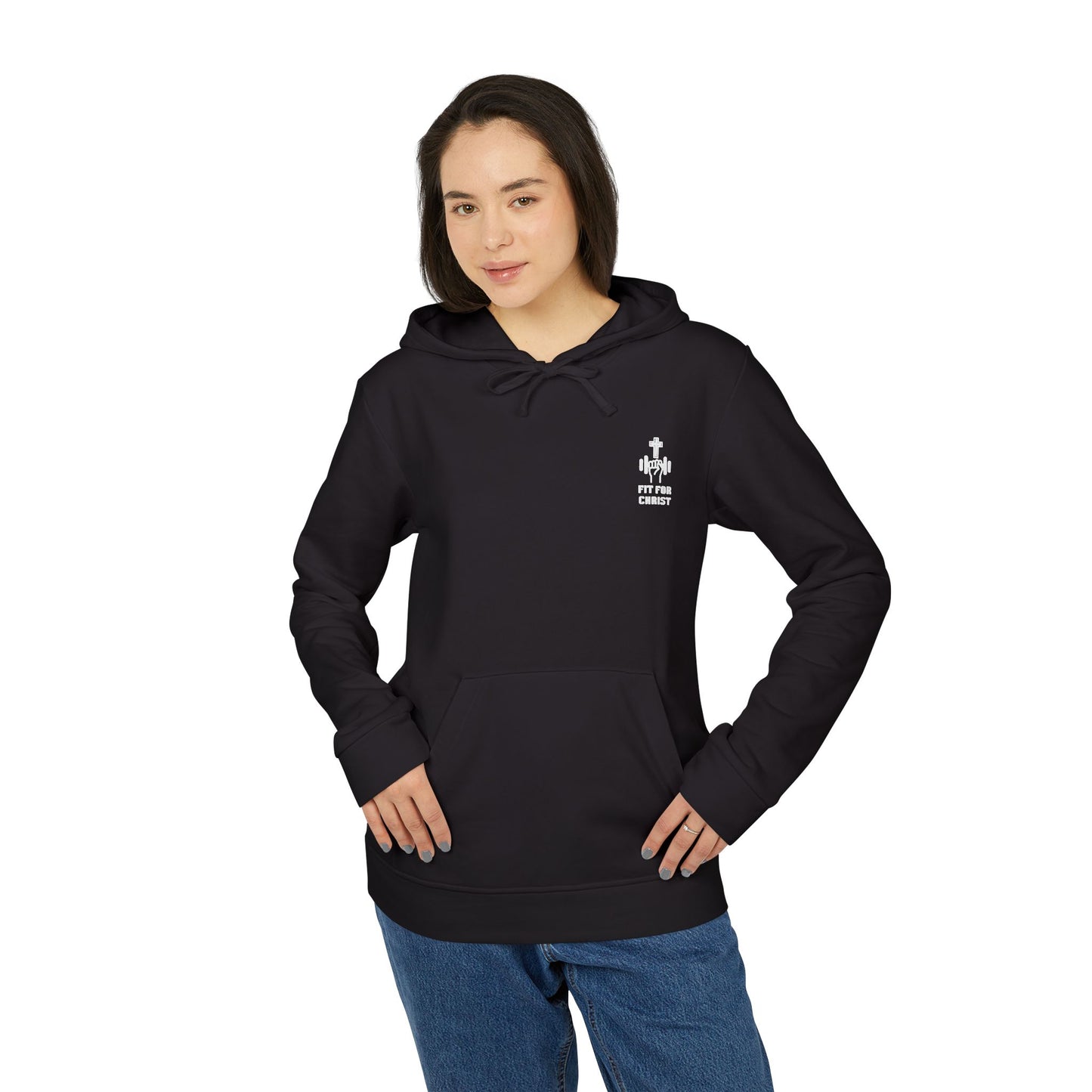 Faith-Inspired Fleece Hoodie, Cozy Comfort Wear, Unisex Casual Hoodie, Religious Apparel, Stylish Gift for Believers