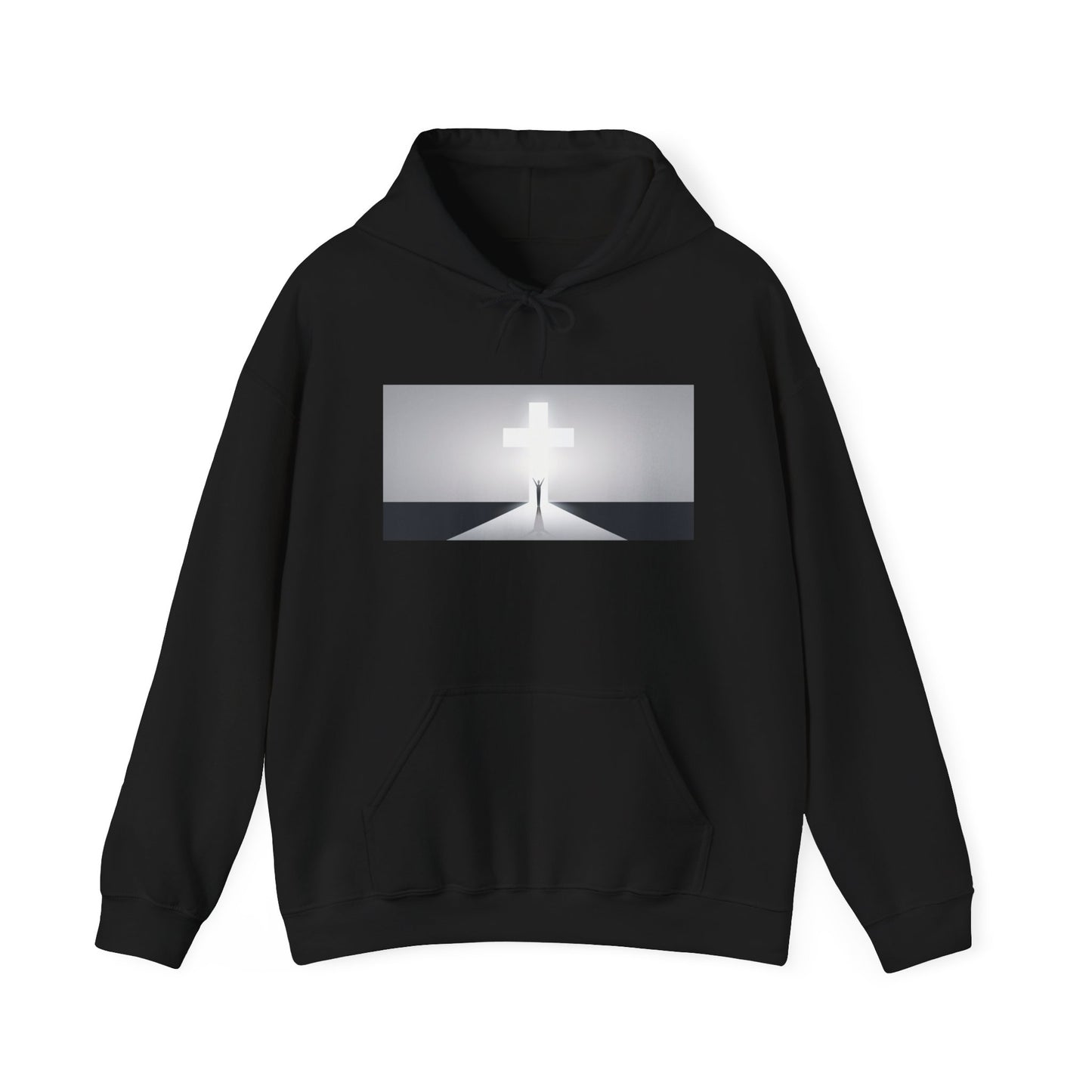 Walk towards the Cross Unisex Heavy Blend™ Hooded Sweatshirt