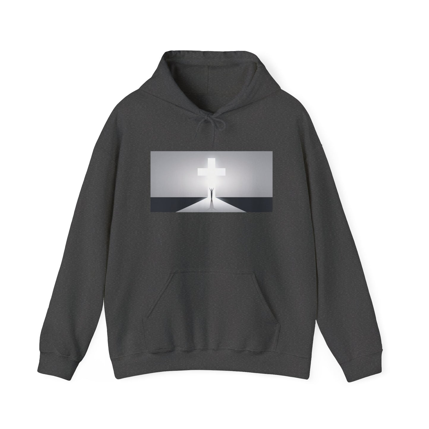 Walk towards the Cross Unisex Heavy Blend™ Hooded Sweatshirt