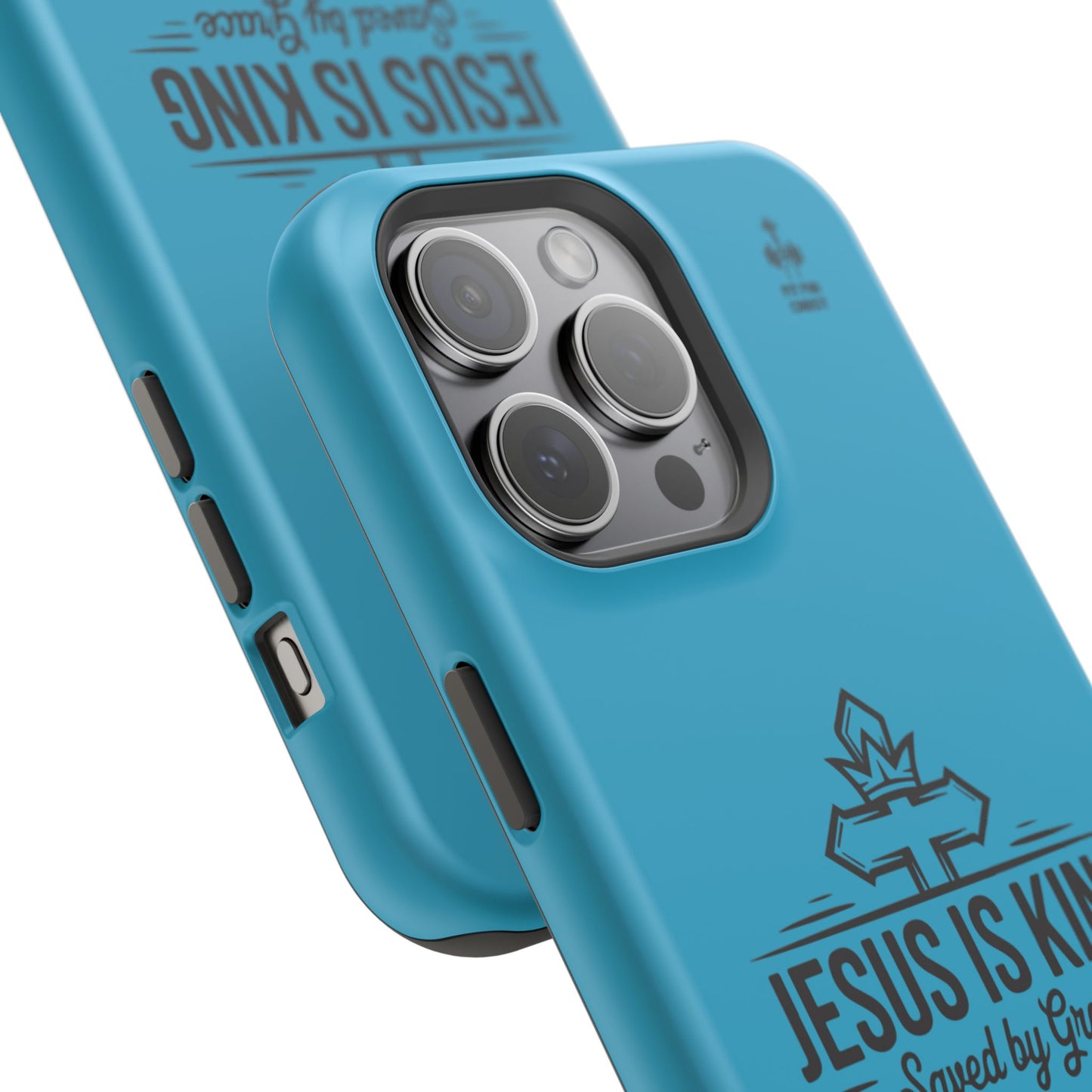 Magnetic Tough Phone Case: Jesus is King, Christian Cell Phone Cover, Gift for Believers, Durable Case for Daily Use, Faith Accessories