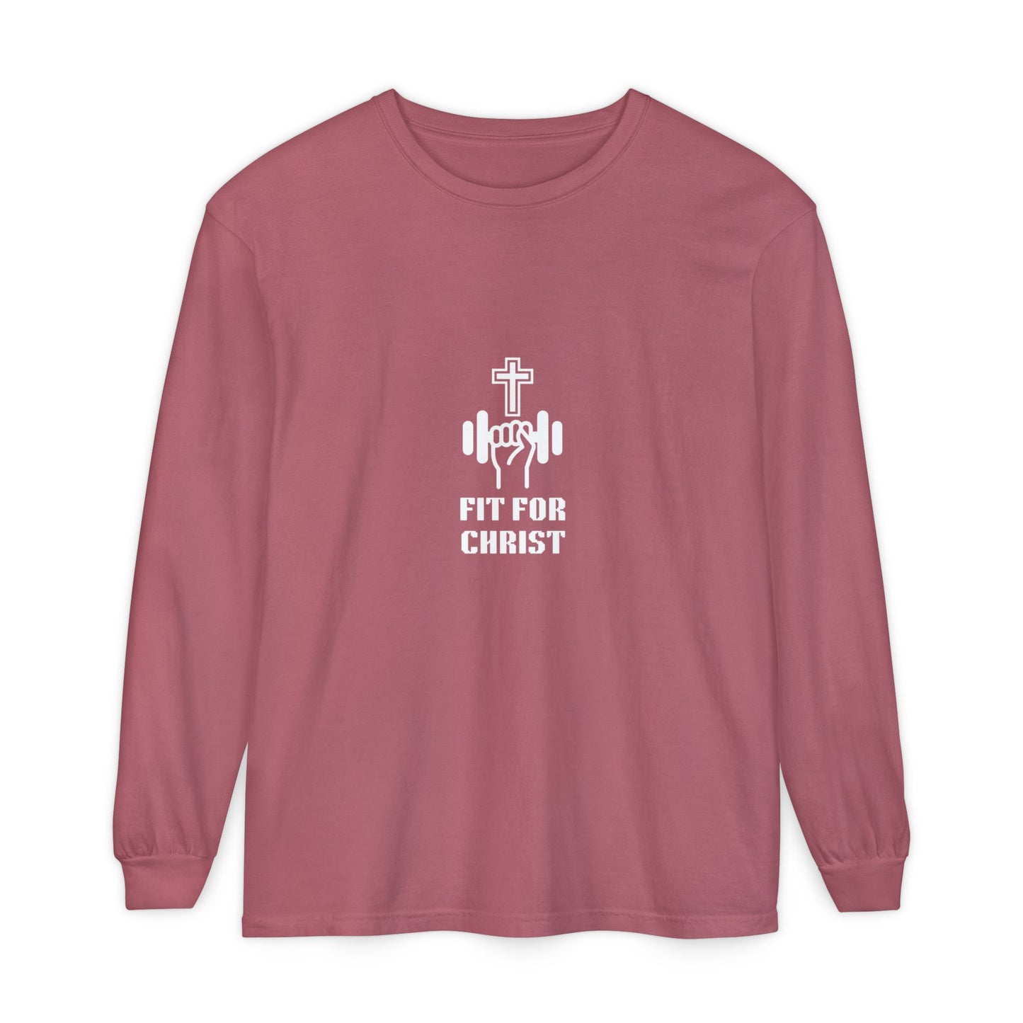 FIT FOR CHRIST Unisex Garment-dyed Long Sleeve T-Shirt