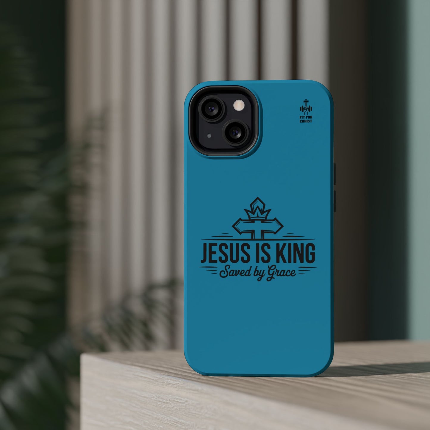 Magnetic Tough Phone Case: Jesus is King, Christian Cell Phone Cover, Gift for Believers, Durable Case for Daily Use, Faith Accessories