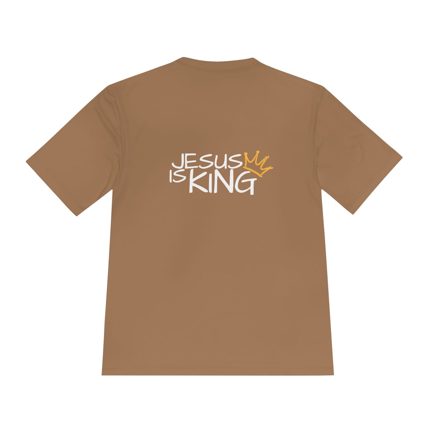 Jesus is King with a crown Unisex Moisture Wicking Tee