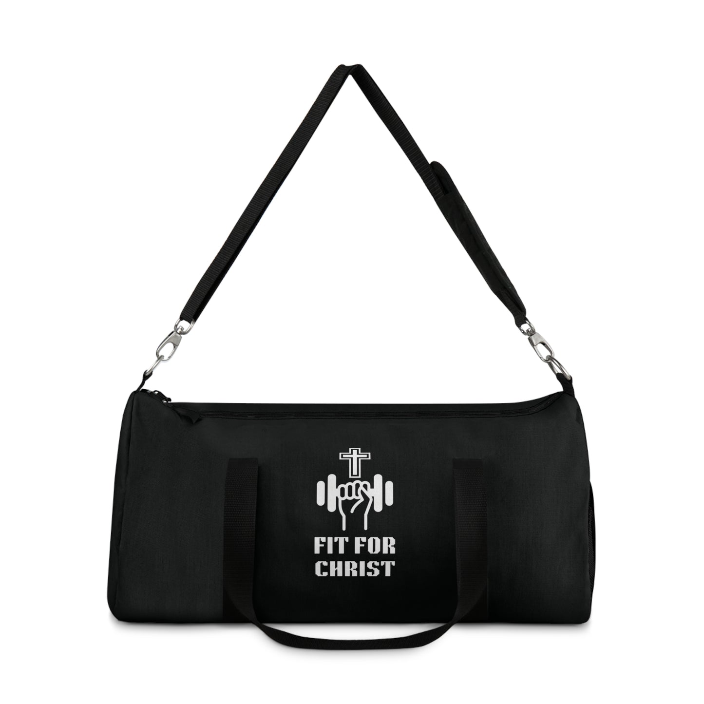 Black Fit for Christ Duffel Bag for Gym & Fitness, Perfect for Workouts, Faith-Based Gifts, Christian Sports Bag, Travel Companion