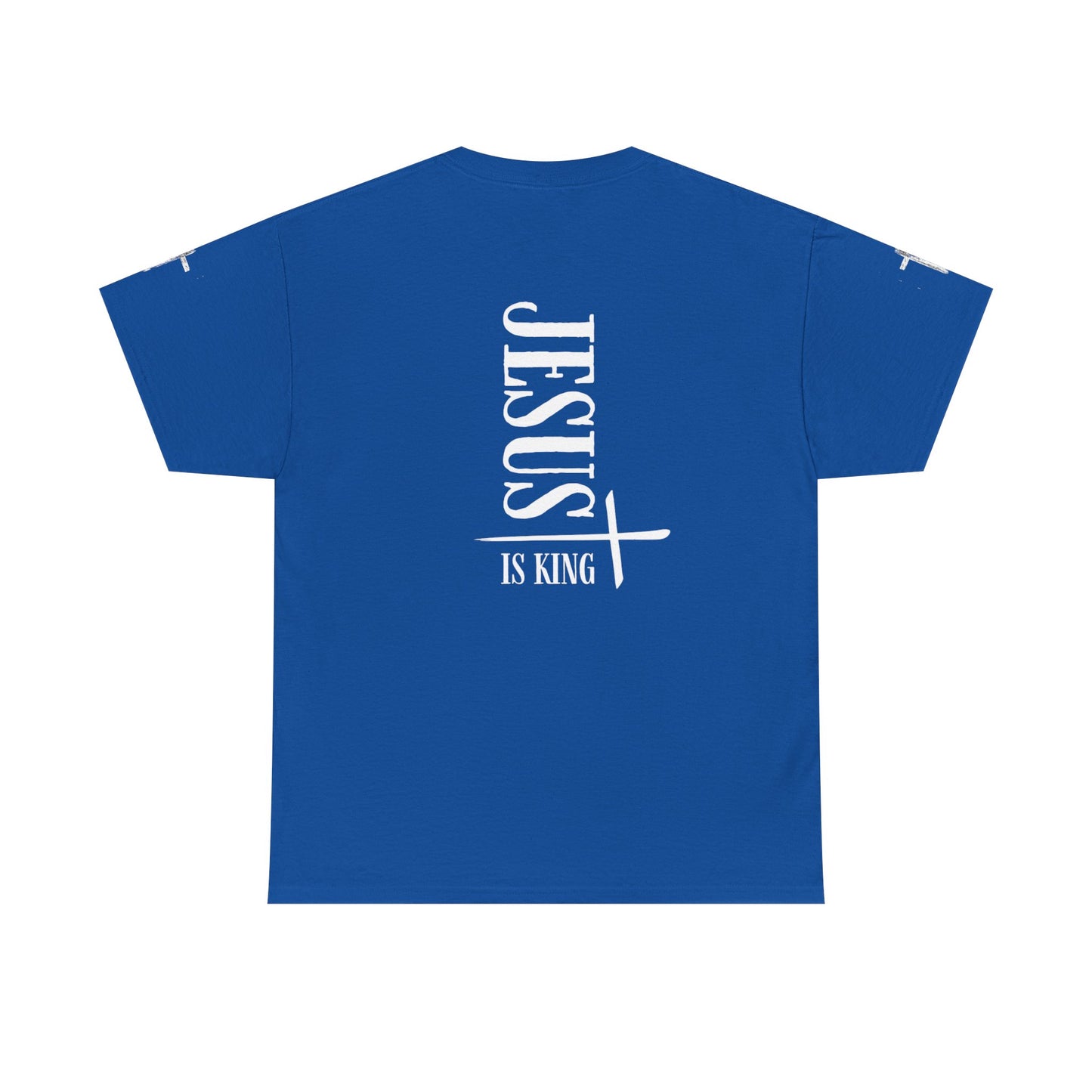 Jesus is King Casual Graphic Tee, Unisex Heavy Cotton Tee for Everyday Wear, Gifts for Him or Her, Birthday Celebration, Summer Vibes, Trending Apparel
