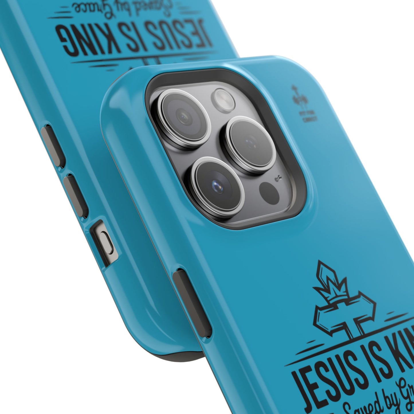 Magnetic Tough Phone Case: Jesus is King, Christian Cell Phone Cover, Gift for Believers, Durable Case for Daily Use, Faith Accessories