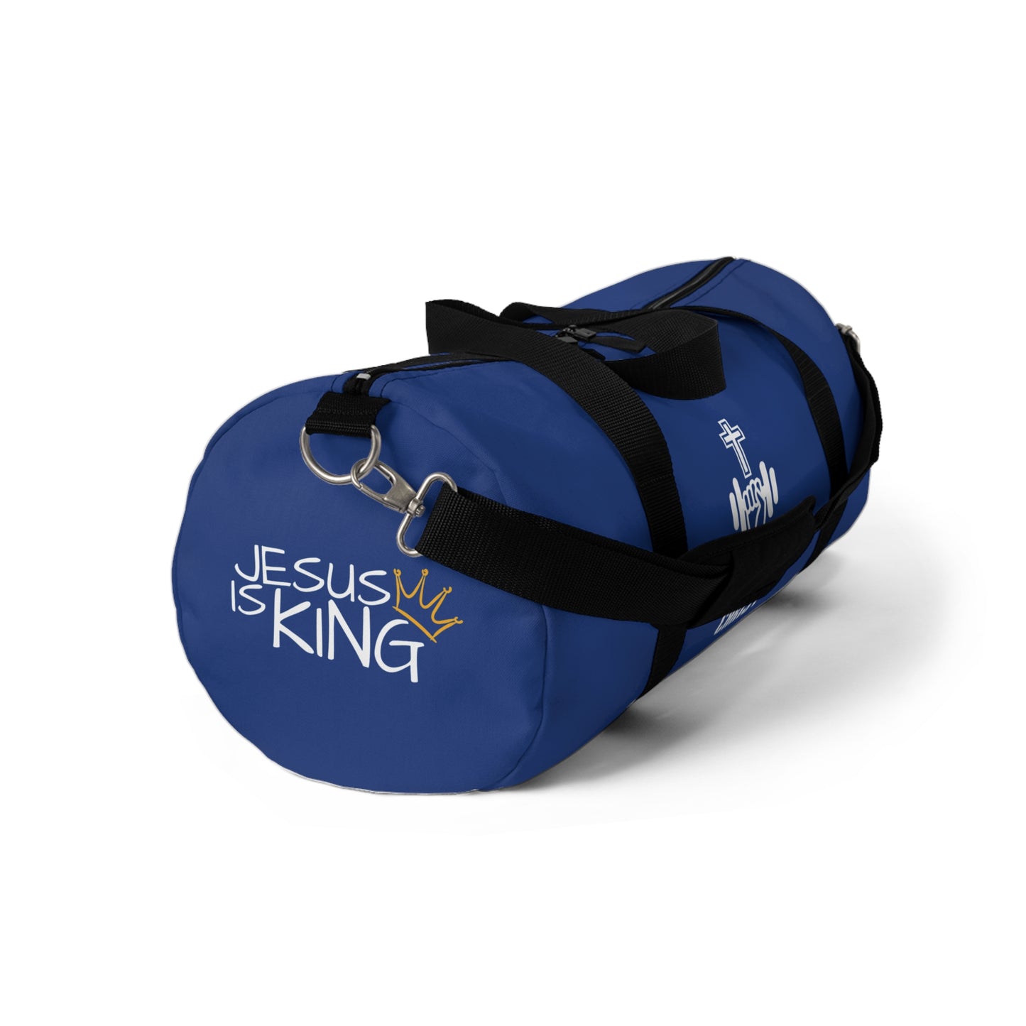Blue Fit for Christ Fitness Duffel Bag | Gym Bag for Workout, Travel, Sports, Prayer, Faith