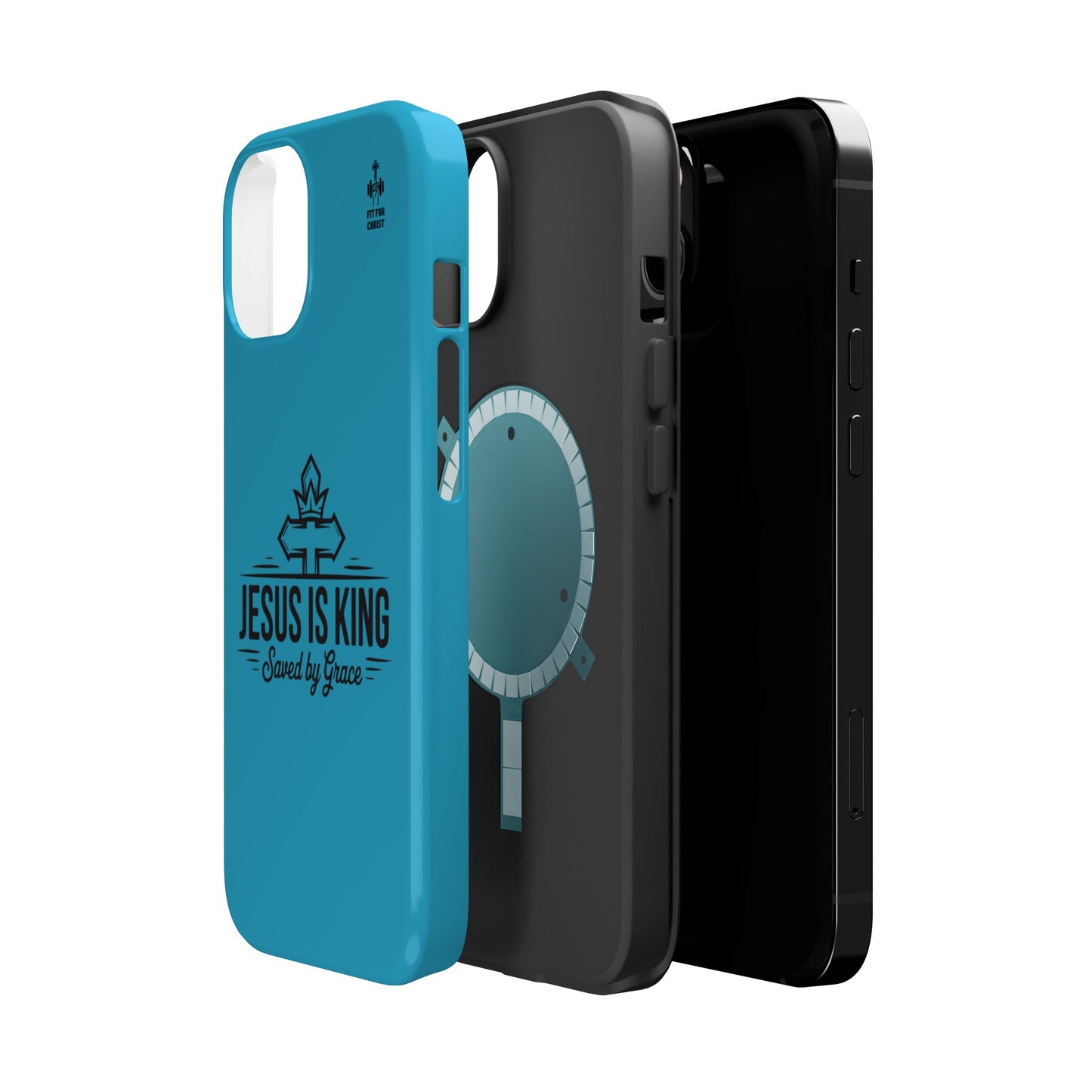 Magnetic Tough Phone Case: Jesus is King, Christian Cell Phone Cover, Gift for Believers, Durable Case for Daily Use, Faith Accessories