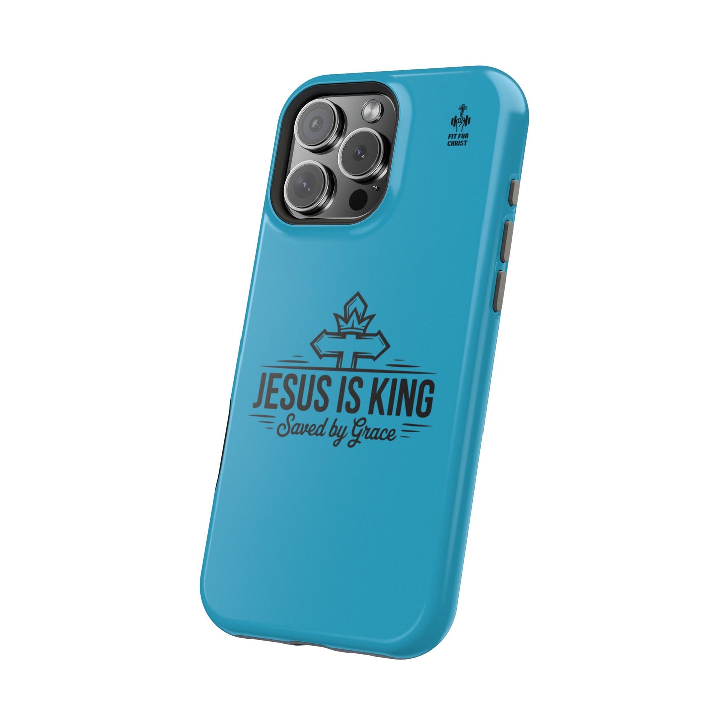 Magnetic Tough Phone Case: Jesus is King, Christian Cell Phone Cover, Gift for Believers, Durable Case for Daily Use, Faith Accessories