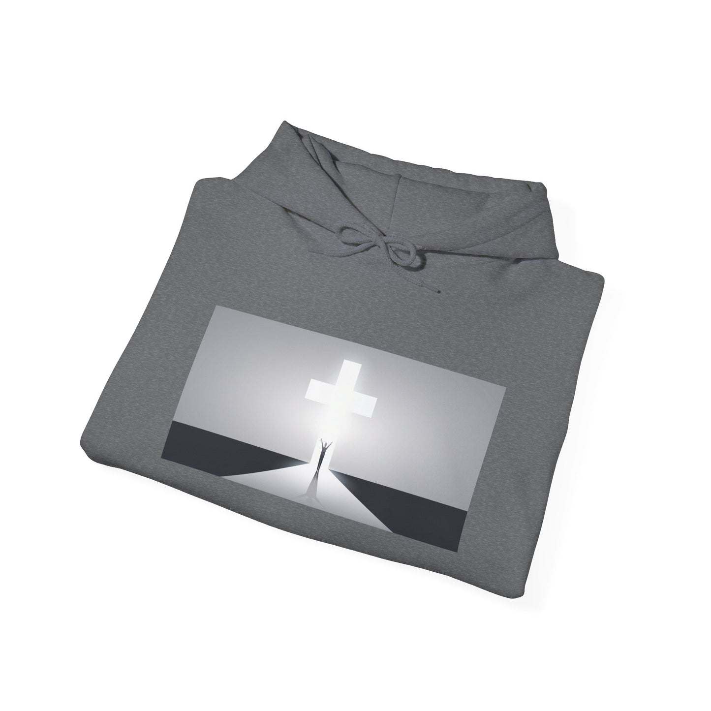 Walk towards the Cross Unisex Heavy Blend™ Hooded Sweatshirt