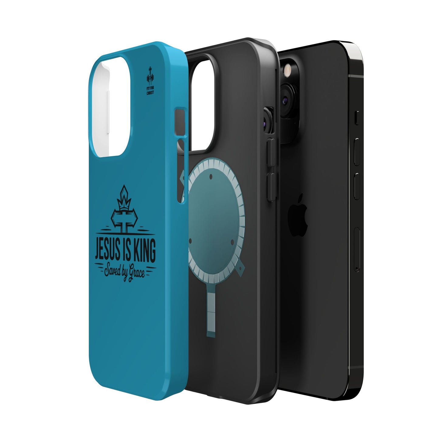 Magnetic Tough Phone Case: Jesus is King, Christian Cell Phone Cover, Gift for Believers, Durable Case for Daily Use, Faith Accessories