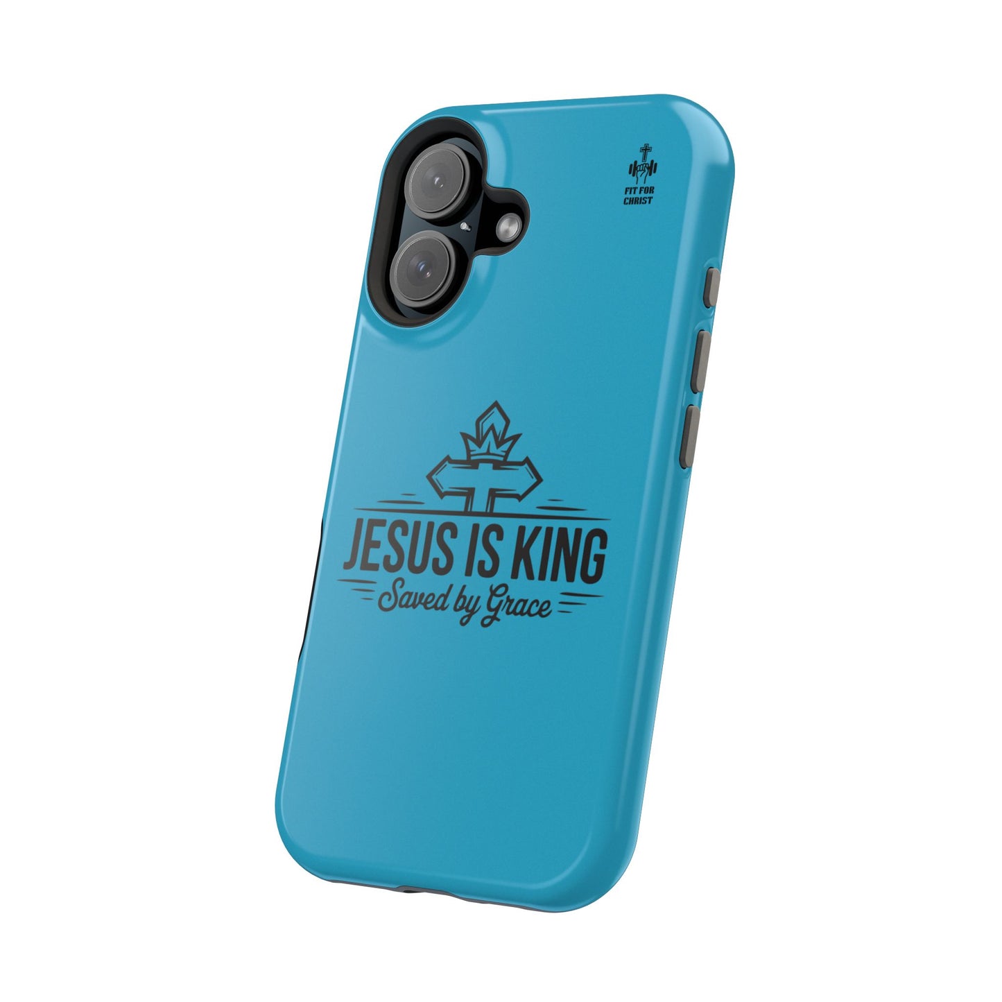 Magnetic Tough Phone Case: Jesus is King, Christian Cell Phone Cover, Gift for Believers, Durable Case for Daily Use, Faith Accessories