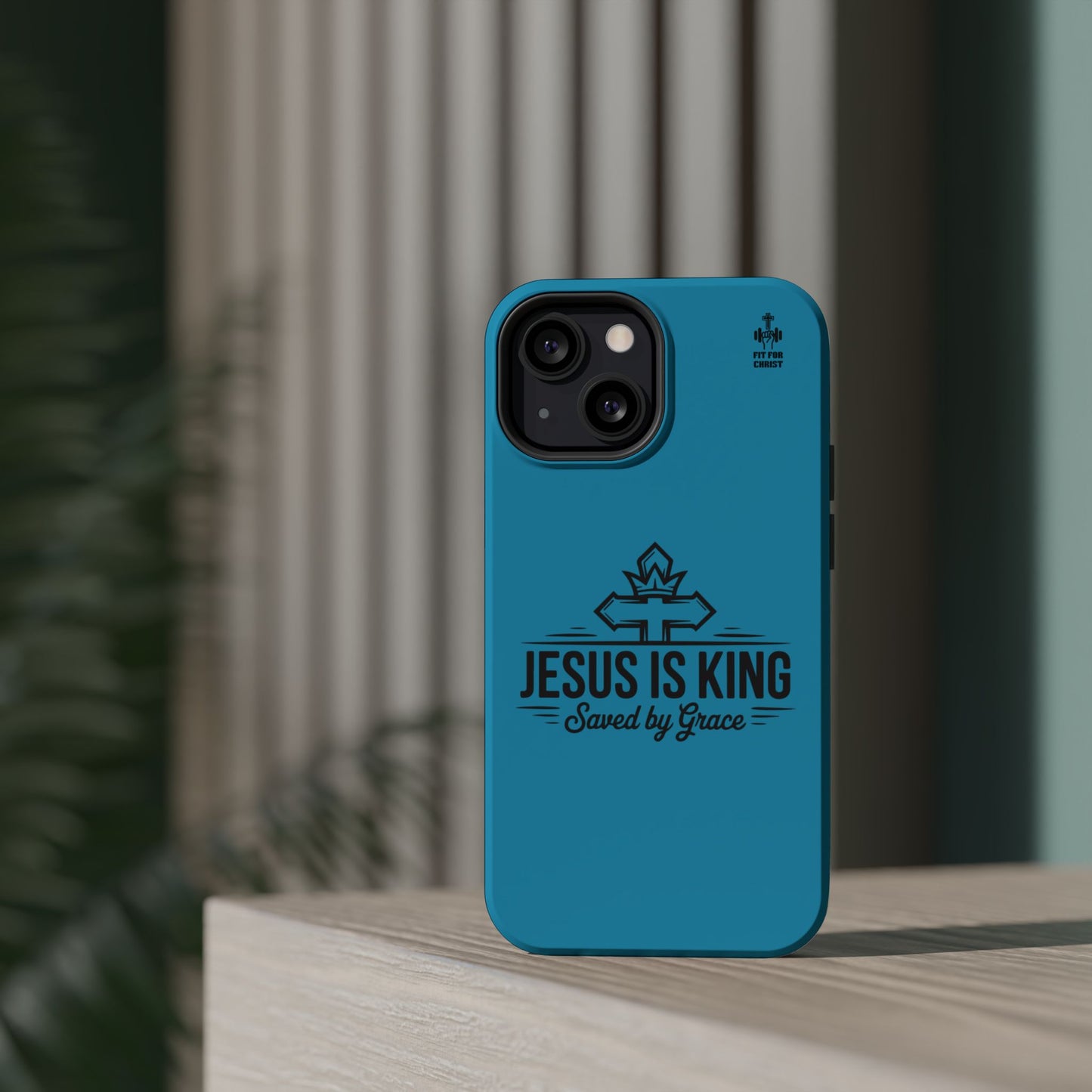 Magnetic Tough Phone Case: Jesus is King, Christian Cell Phone Cover, Gift for Believers, Durable Case for Daily Use, Faith Accessories