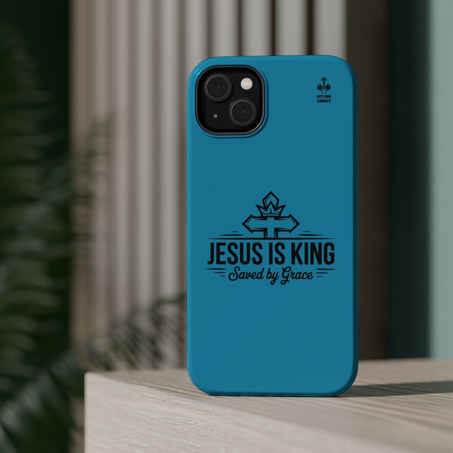 Magnetic Tough Phone Case: Jesus is King, Christian Cell Phone Cover, Gift for Believers, Durable Case for Daily Use, Faith Accessories