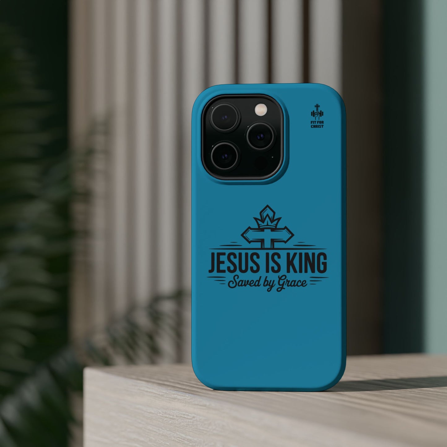 Magnetic Tough Phone Case: Jesus is King, Christian Cell Phone Cover, Gift for Believers, Durable Case for Daily Use, Faith Accessories