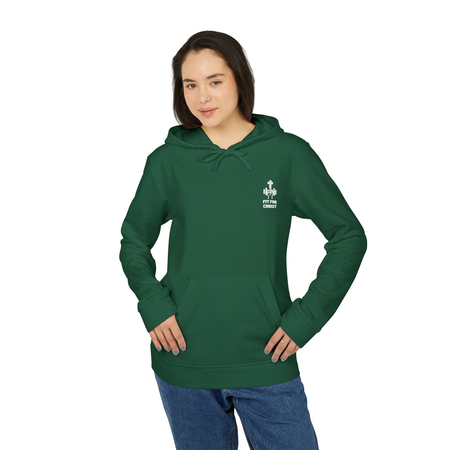 Faith-Inspired Fleece Hoodie, Cozy Comfort Wear, Unisex Casual Hoodie, Religious Apparel, Stylish Gift for Believers