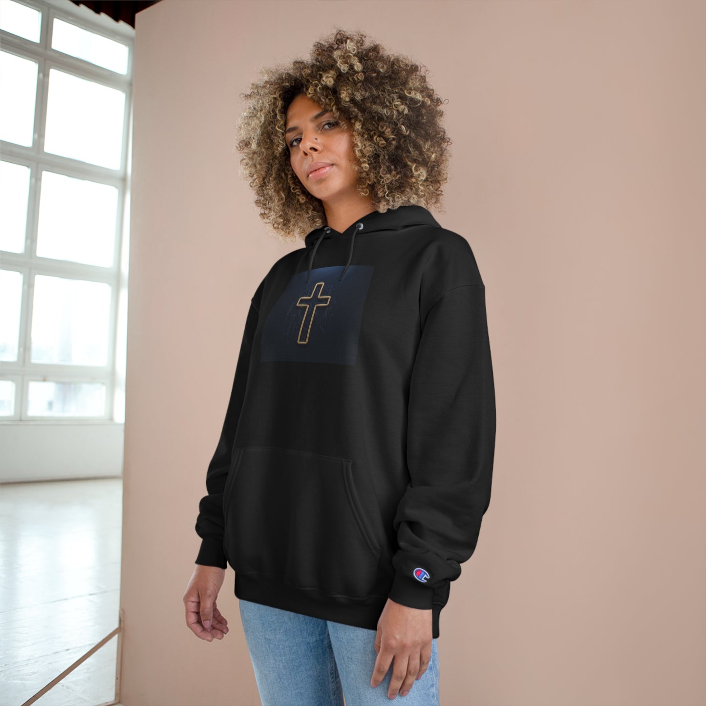 Christian Cross Champion Hoodie