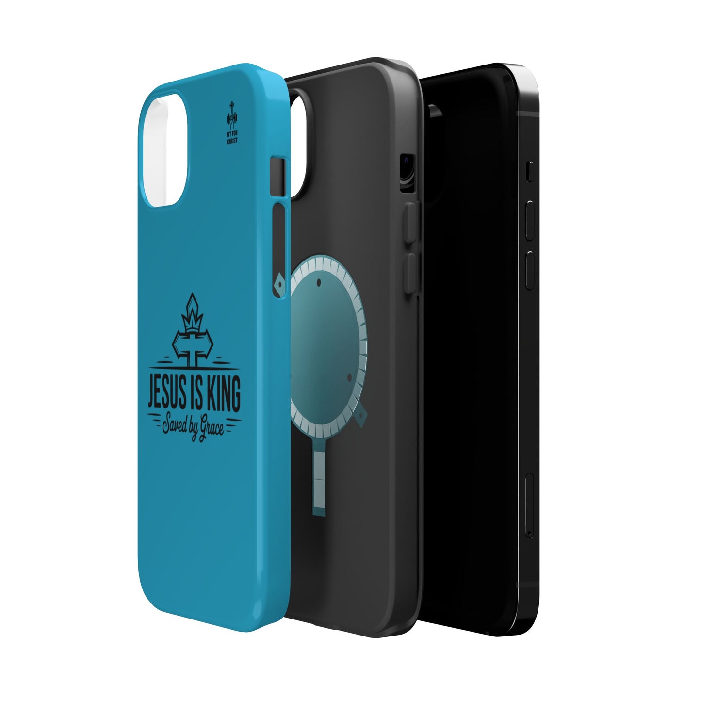 Magnetic Tough Phone Case: Jesus is King, Christian Cell Phone Cover, Gift for Believers, Durable Case for Daily Use, Faith Accessories
