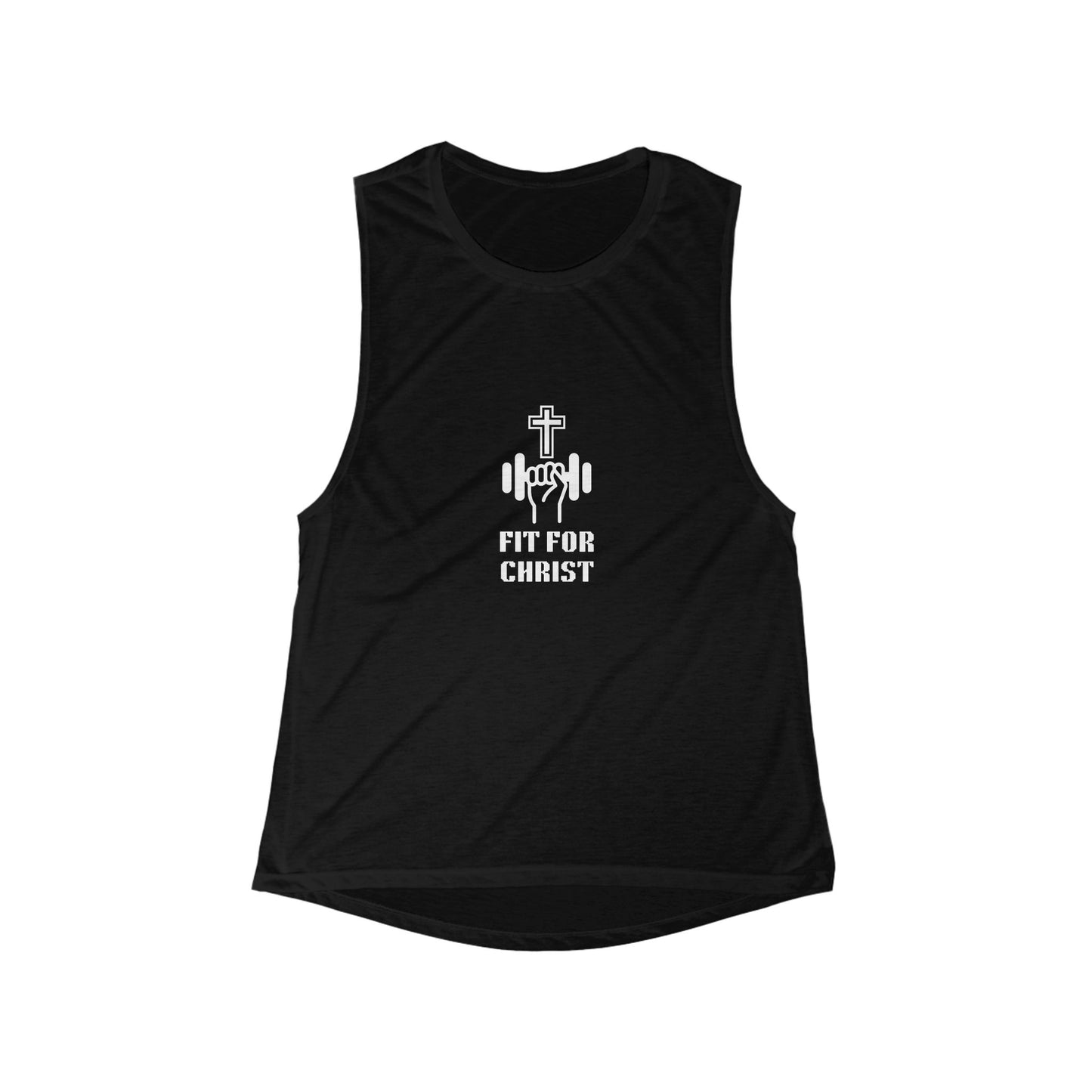 FIT FOR CHRIST Women's Flowy Scoop Muscle Tank