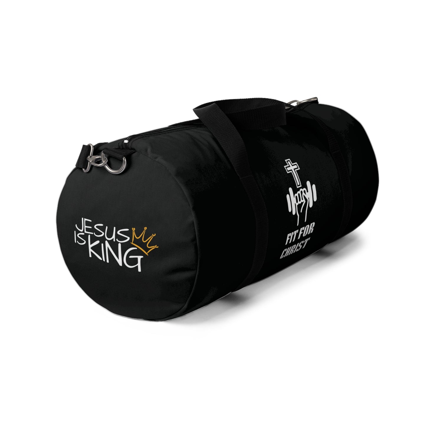 Black Fit for Christ Duffel Bag for Gym & Fitness, Perfect for Workouts, Faith-Based Gifts, Christian Sports Bag, Travel Companion