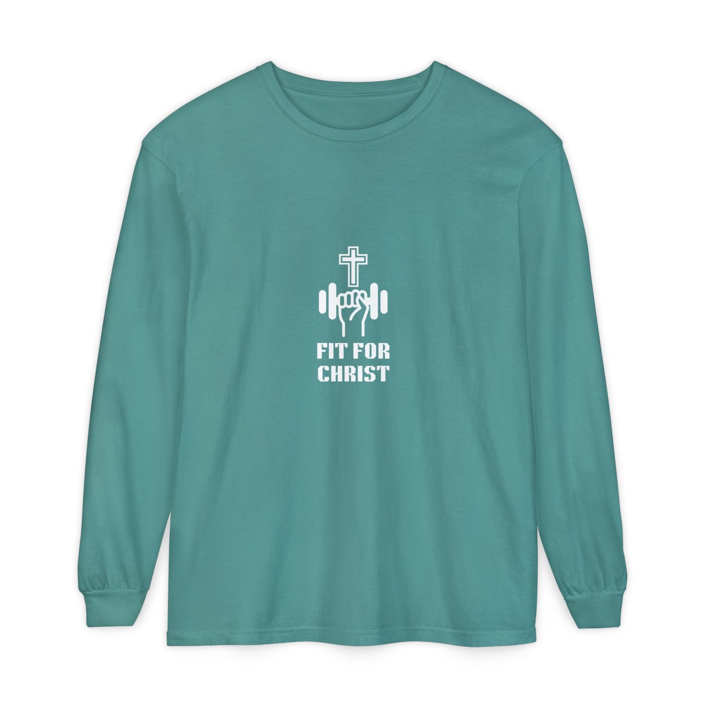 FIT FOR CHRIST Unisex Garment-dyed Long Sleeve T-Shirt