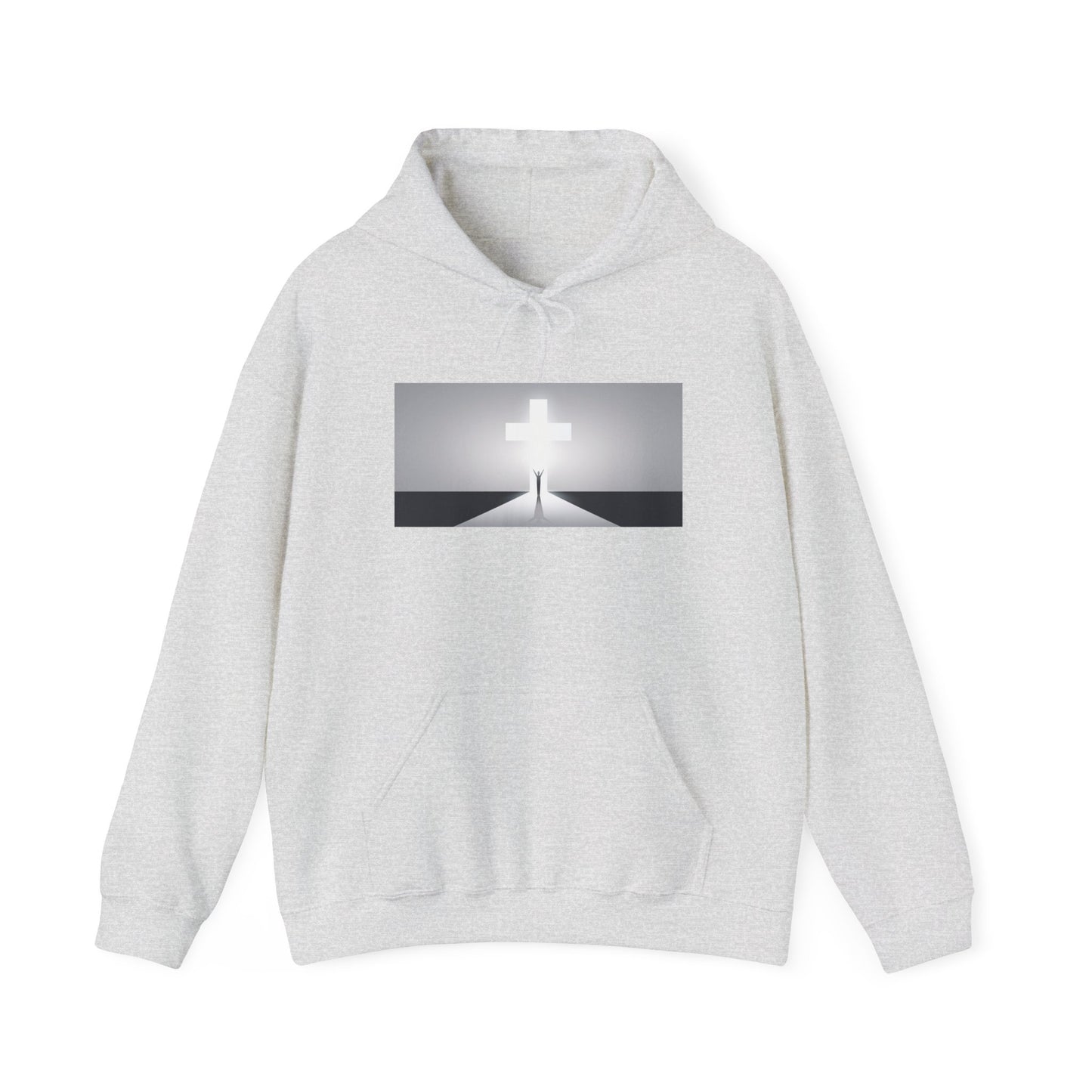Walk towards the Cross Unisex Heavy Blend™ Hooded Sweatshirt